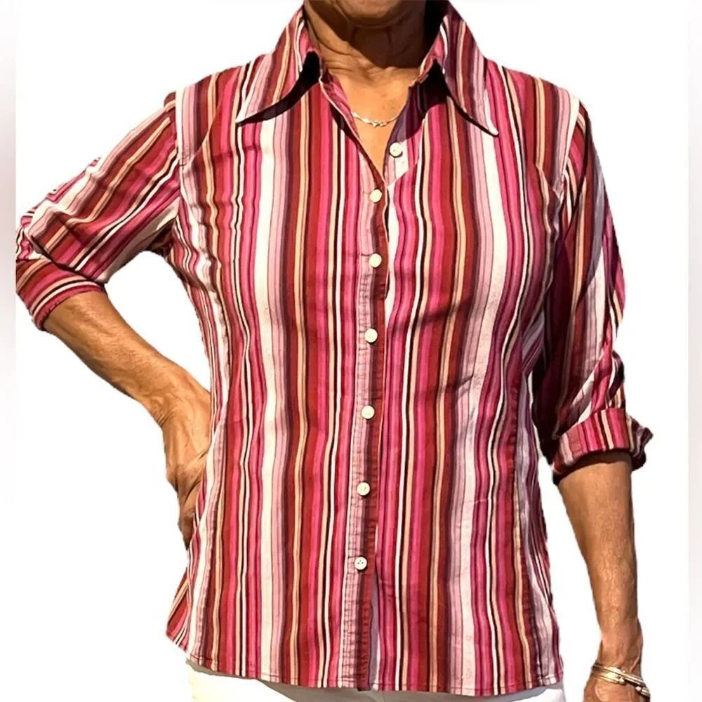 Striped Button Down - Picture 2 of 4